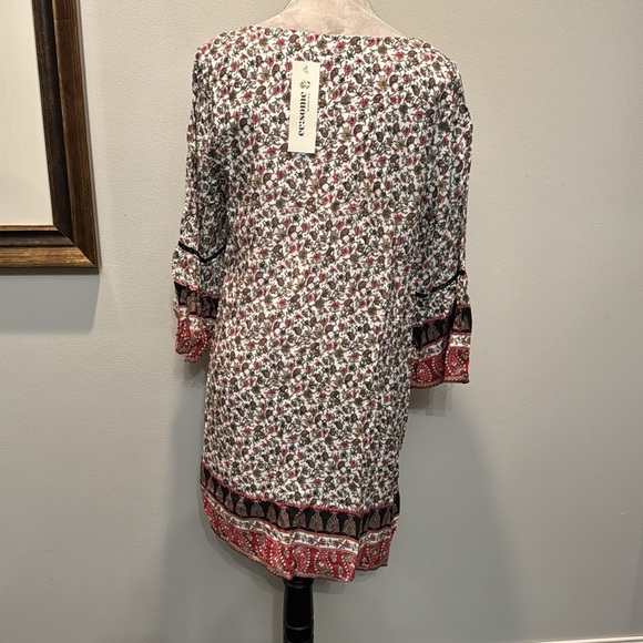 eesome floral print tunic dress NWT L - Picture 6 of 13